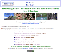 Tablet Screenshot of eco-tours.e-borneo.com